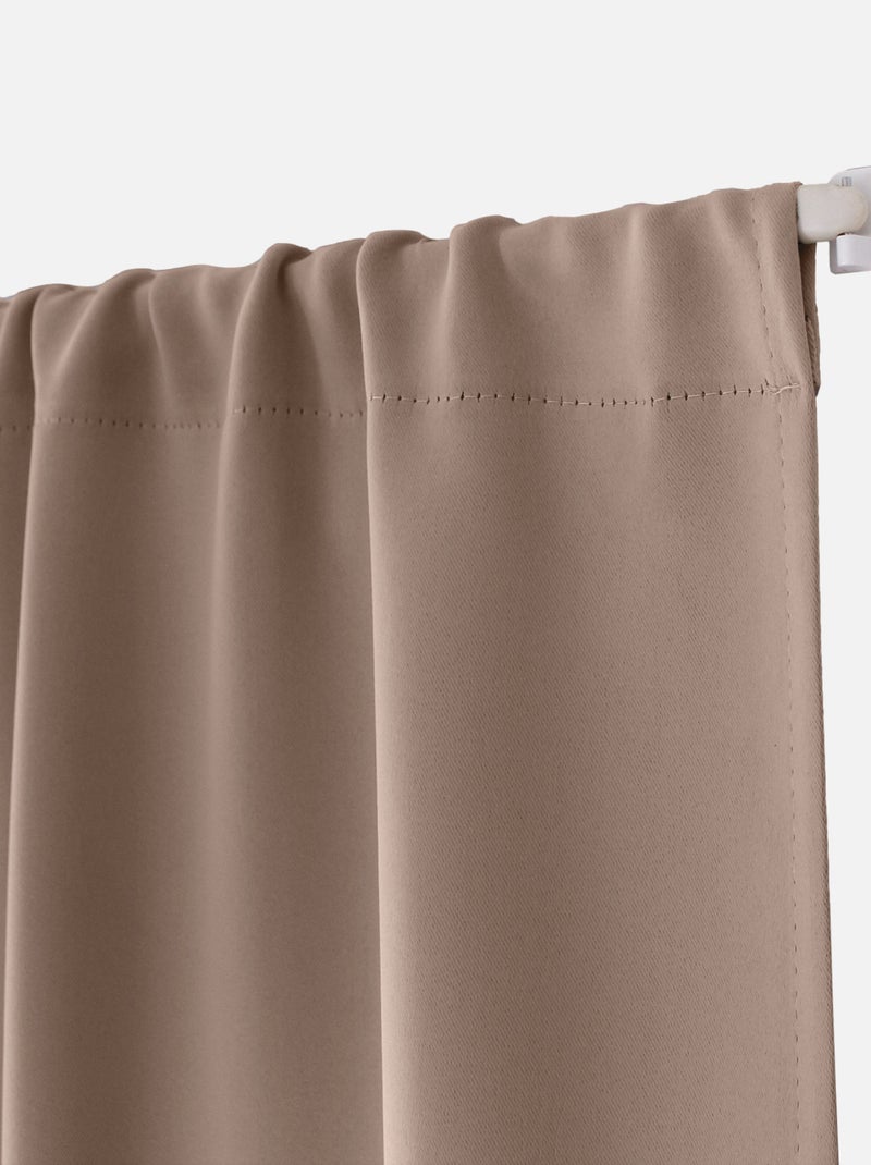 Cortina de porta blackout Madeira natural - Kiabi