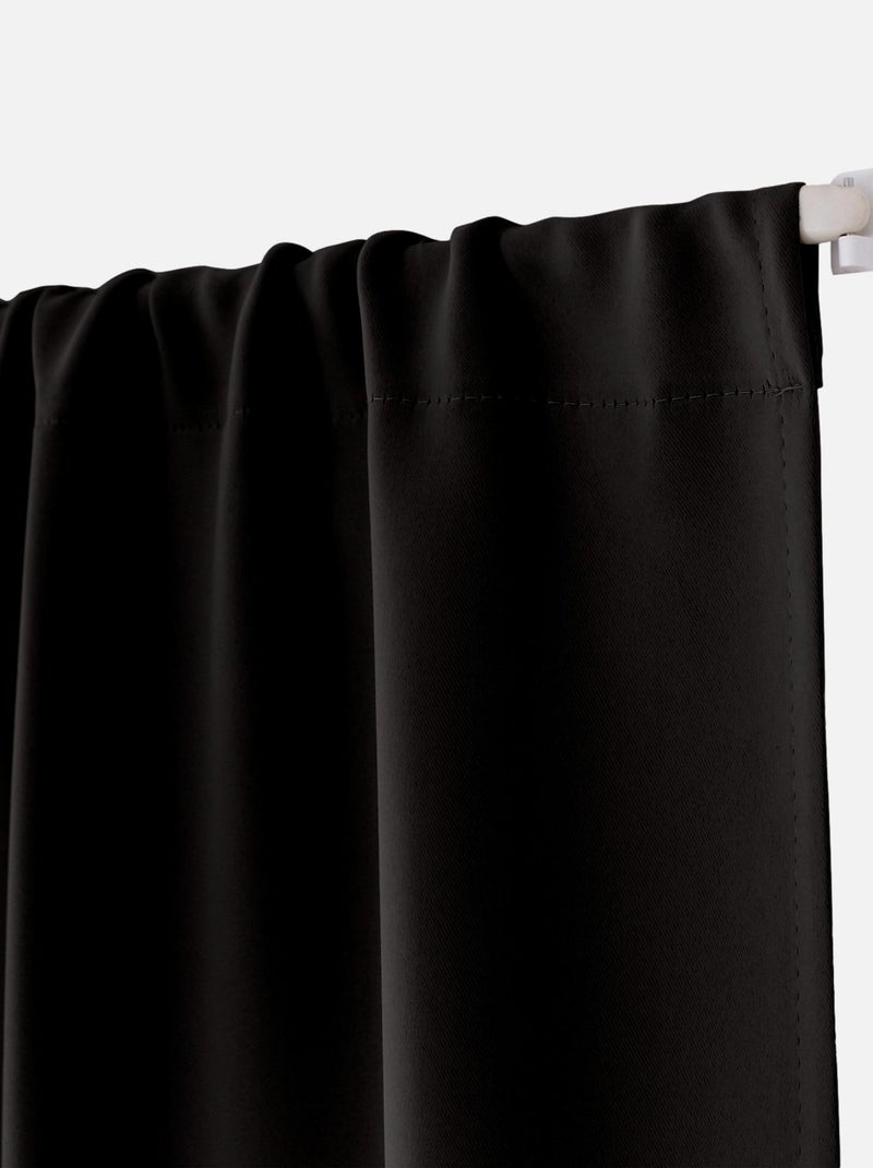 Cortina de porta blackout Preto - Kiabi
