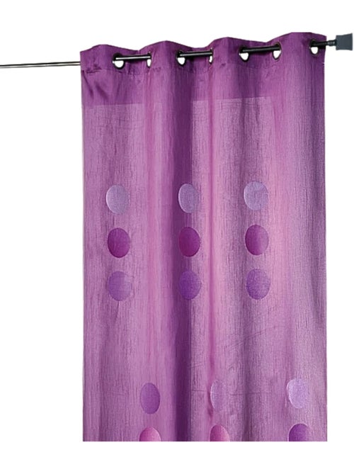Cortina de tafetá shantung com padrão de bolinhas grandes - Kiabi Cortina de tafetá shantung com padrão de bolinhas grandes - Kiabi