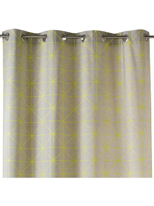 Cortina de tecido de algodão com estampados gráficos - Kiabi