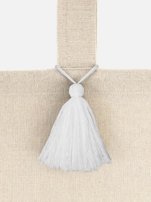 Cortina de uma só peça com borlas - Kiabi Cortina de uma só peça com borlas - Kiabi