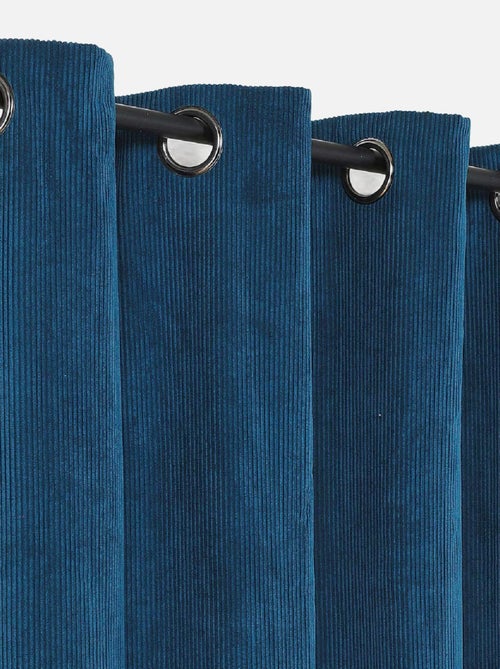 Cortina de veludo cotelê escurecedora e isolante - Kiabi