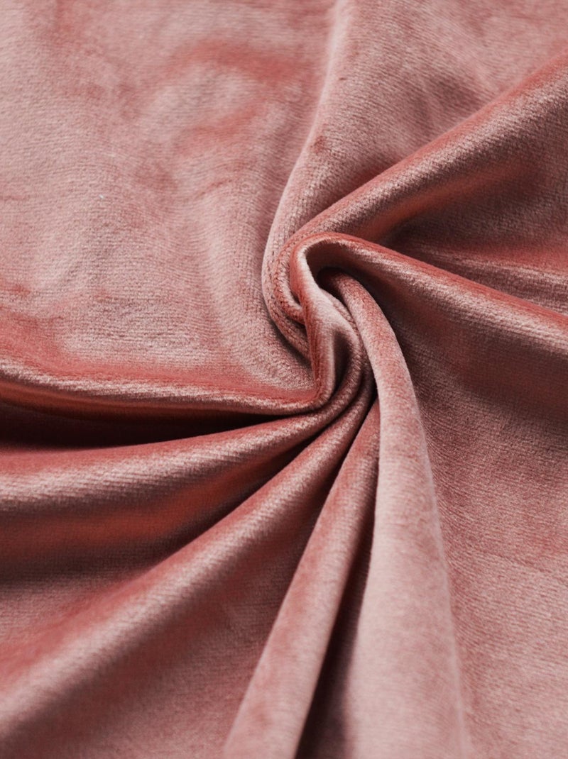 Cortina de veludo feltrado simples Rosa-claro - Kiabi