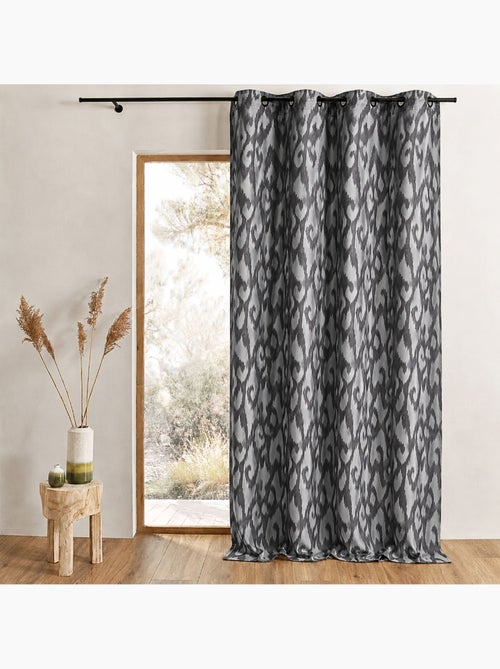 Cortina difusora em jacquard com motivos barrocos - Kiabi