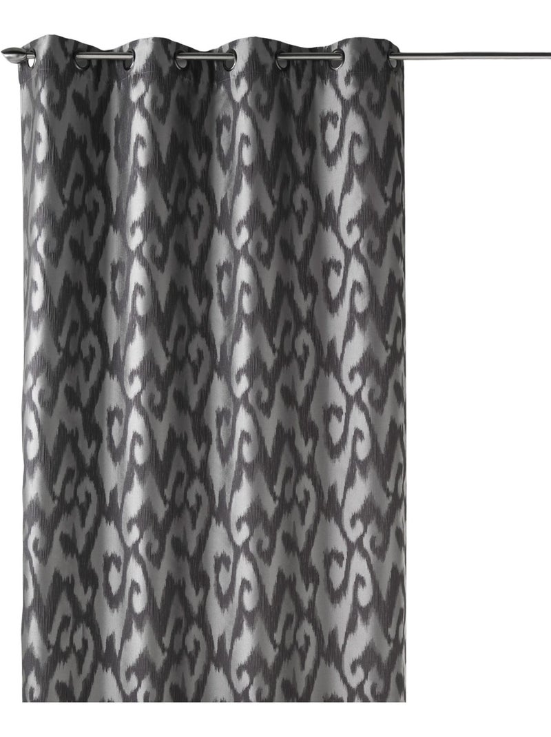 Cortina difusora em jacquard com motivos barrocos Cinza claro - Kiabi