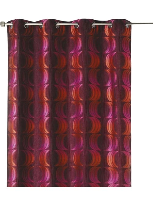 Cortina difusora em jacquard com motivos de luas crescentes - Kiabi