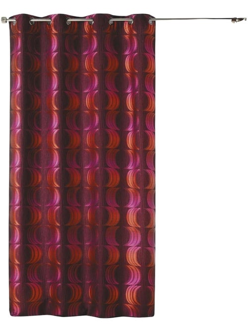 Cortina difusora em jacquard com motivos de luas crescentes - Kiabi