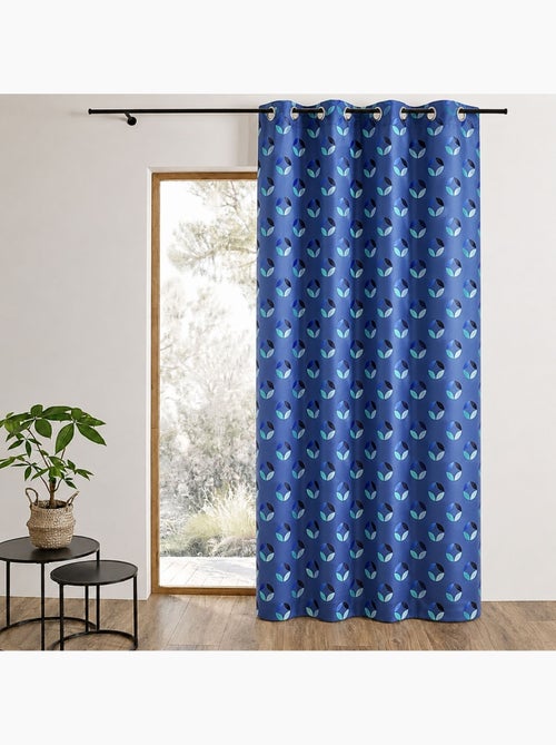 Cortina difusora em jacquard com motivos em forma de roseta - Kiabi