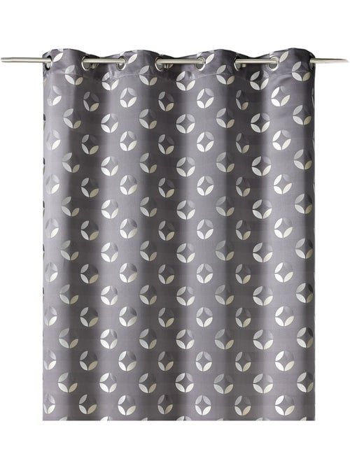 Cortina difusora em jacquard com motivos em forma de roseta - Kiabi