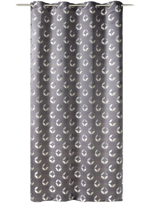 Cortina difusora em jacquard com motivos em forma de roseta - Kiabi