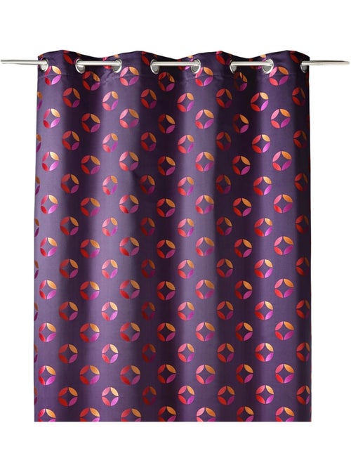 Cortina difusora em jacquard com motivos em forma de roseta - Kiabi