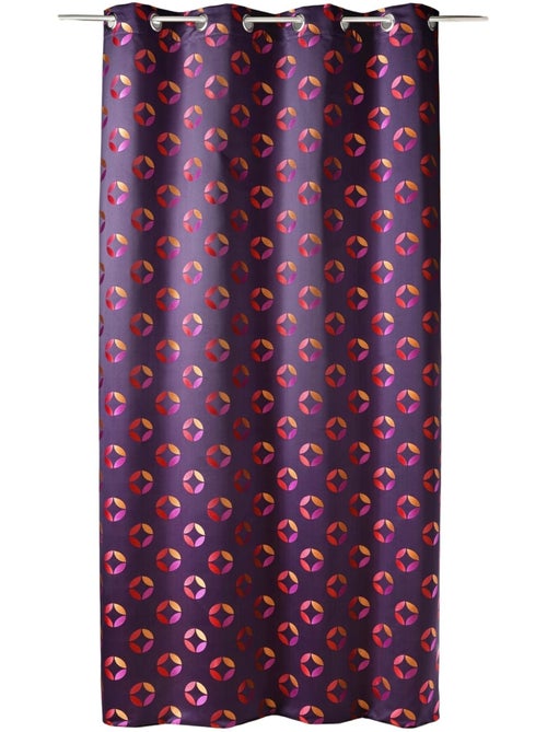 Cortina difusora em jacquard com motivos em forma de roseta - Kiabi