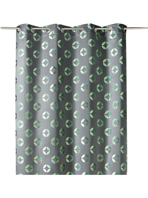 Cortina difusora em jacquard com motivos em forma de roseta - Kiabi