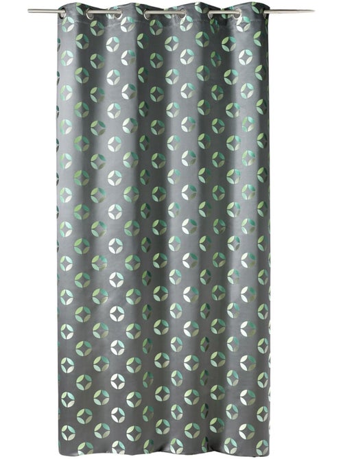 Cortina difusora em jacquard com motivos em forma de roseta - Kiabi