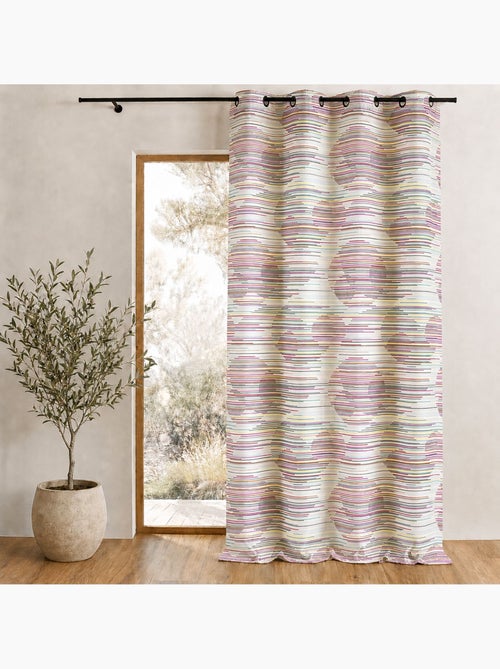 Cortina difusora em jacquard com motivos gráficos - Kiabi