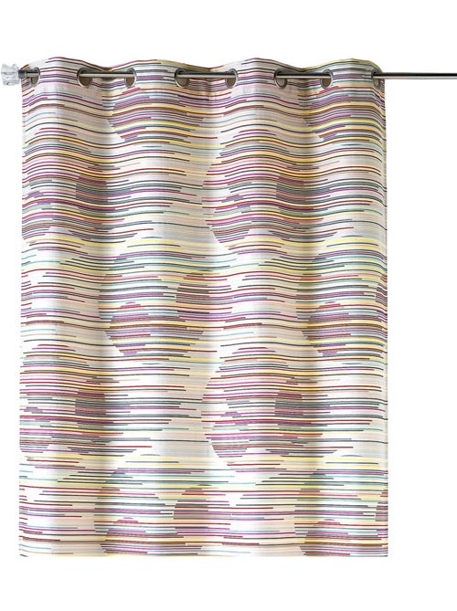 Cortina difusora em jacquard com motivos gráficos - Kiabi