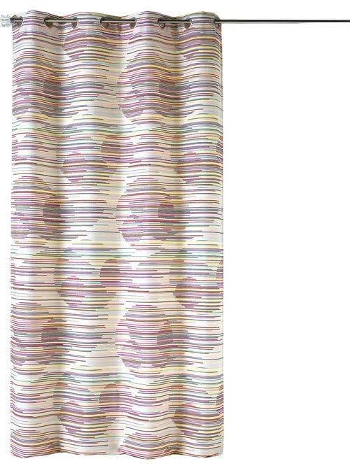 Cortina difusora em jacquard com motivos gráficos - Kiabi