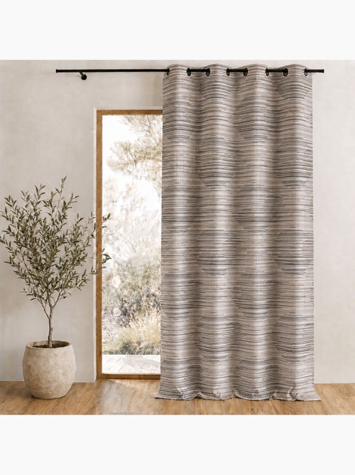 Cortina difusora em jacquard com motivos gráficos - Kiabi