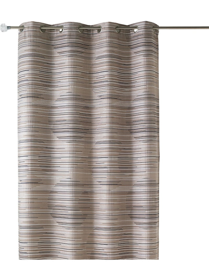 Cortina difusora em jacquard com motivos gráficos Toupe - Kiabi