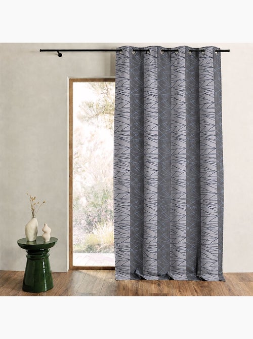 Cortina difusora em jacquard com riscas verticais de design - Kiabi