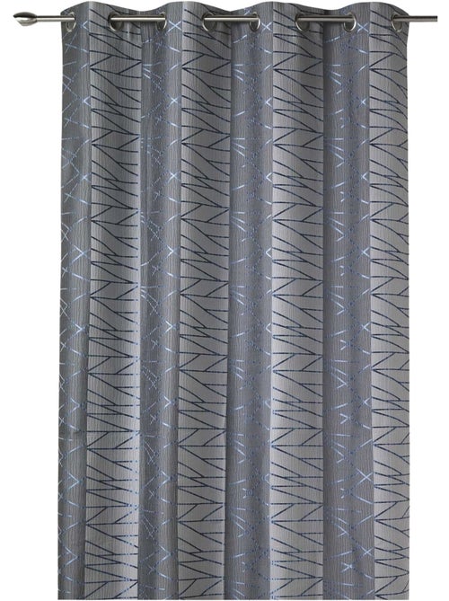 Cortina difusora em jacquard com riscas verticais de design - Kiabi