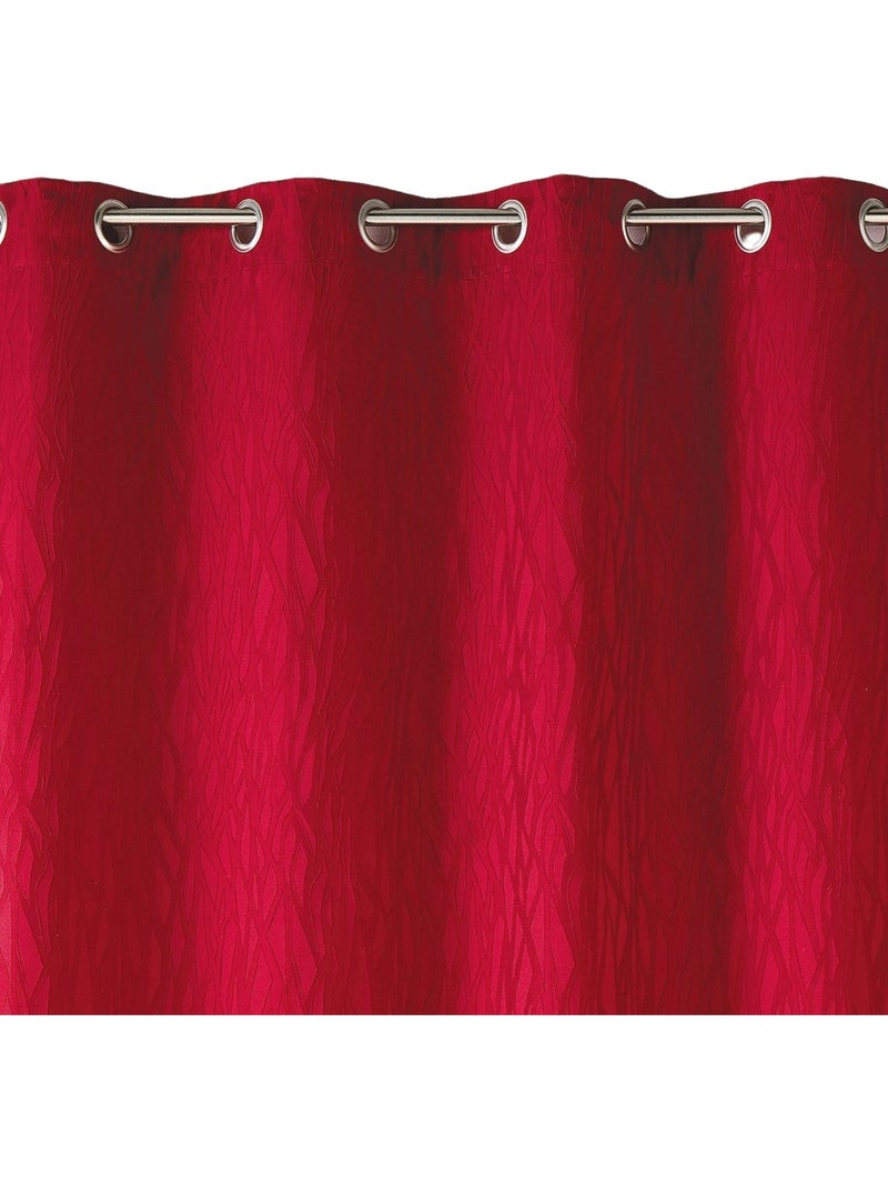 Cortina difusora em jacquard estampado Bordô - Kiabi