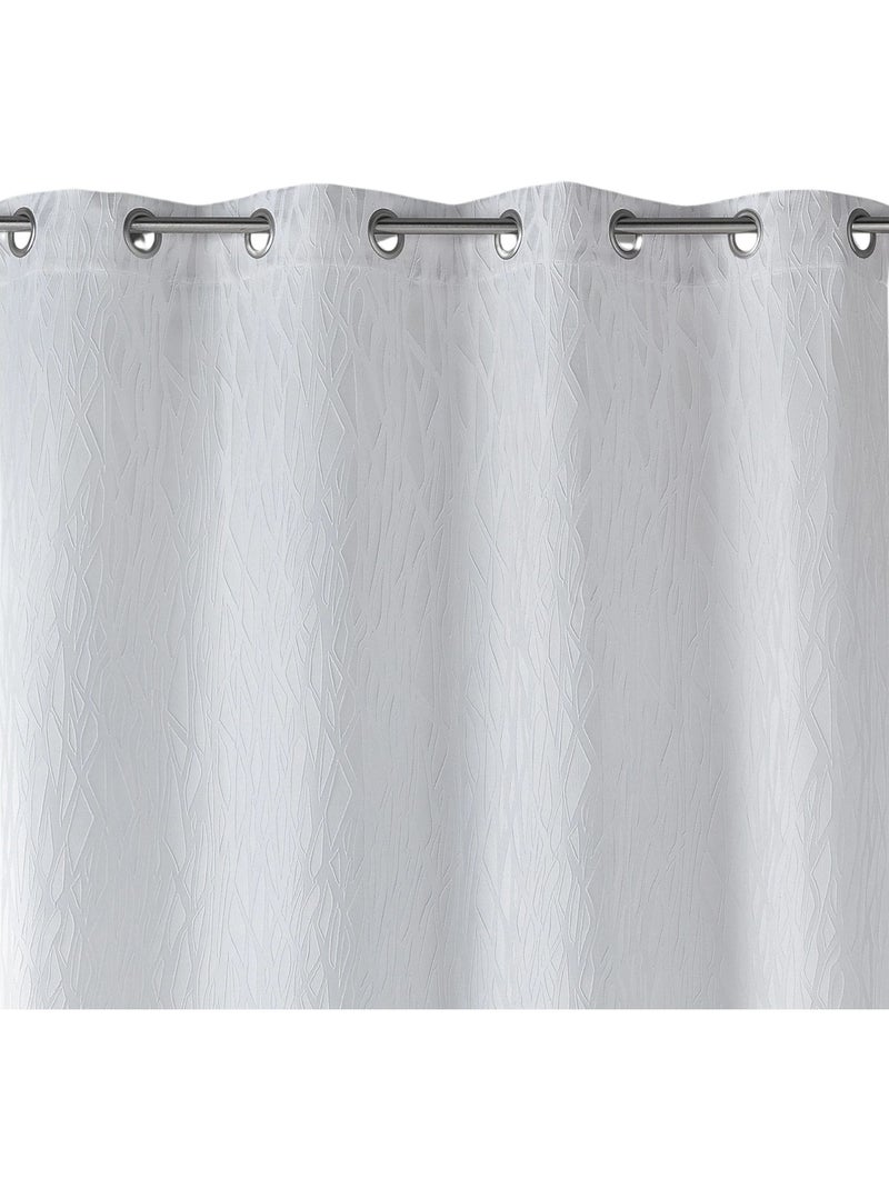Cortina difusora em jacquard estampado Branco - Kiabi