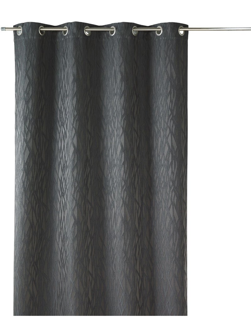 Cortina difusora em jacquard estampado Cinza antracite - Kiabi