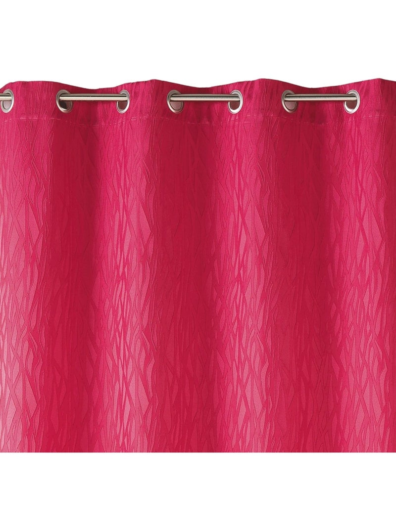 Cortina difusora em jacquard estampado Rosa-fúcsia - Kiabi