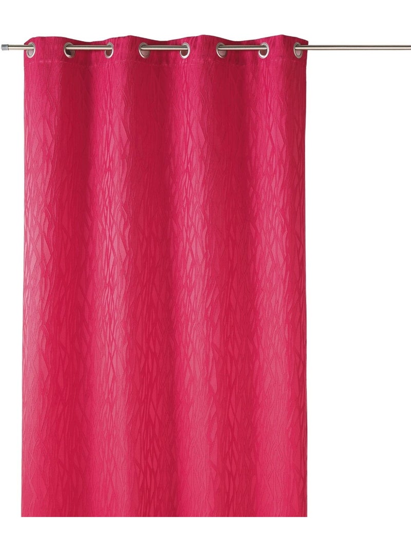 Cortina difusora em jacquard estampado Rosa-fúcsia - Kiabi