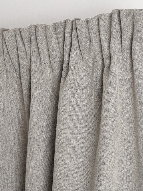 Cortina dupla face 100% blackout com franzidos midnight - Kiabi