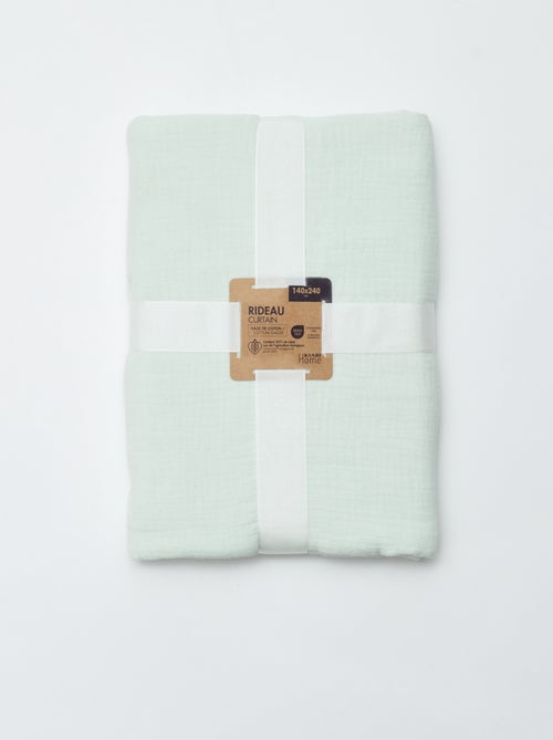 Cortina em gaze de algodão - Kiabi