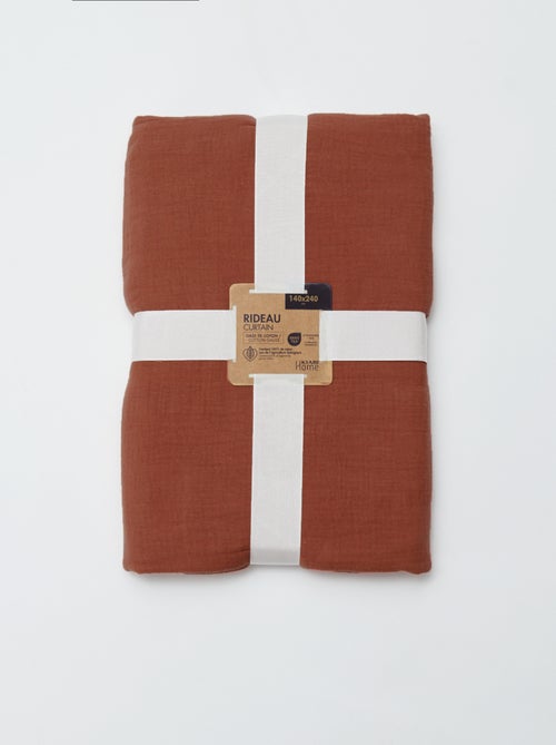 Cortina em gaze de algodão - Kiabi