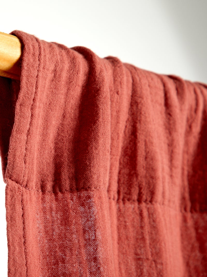 Cortina em gaze de algodão ROSA - Kiabi