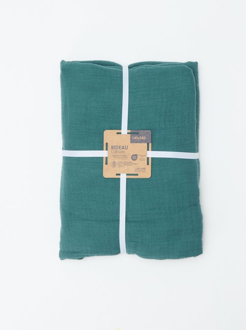 Cortina em gaze de algodão - Kiabi