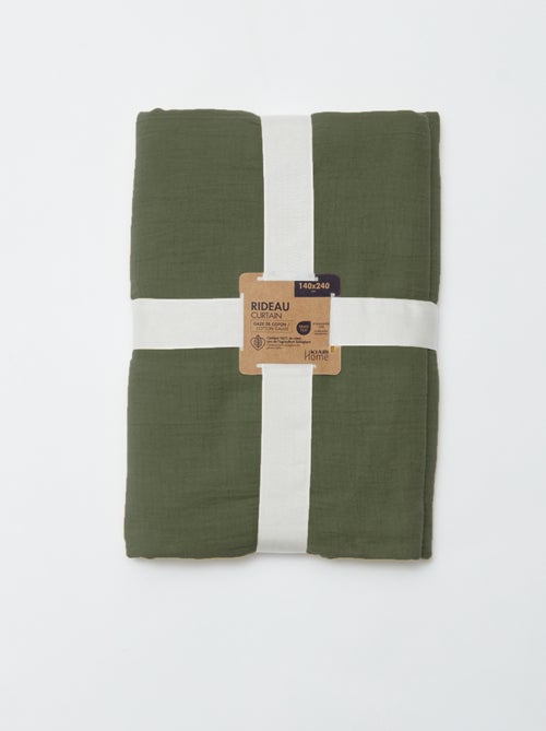 Cortina em gaze de algodão - Kiabi