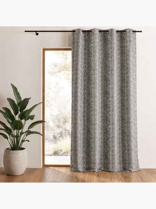 Cortina grossa em jacquard com padrão de cobra - Kiabi