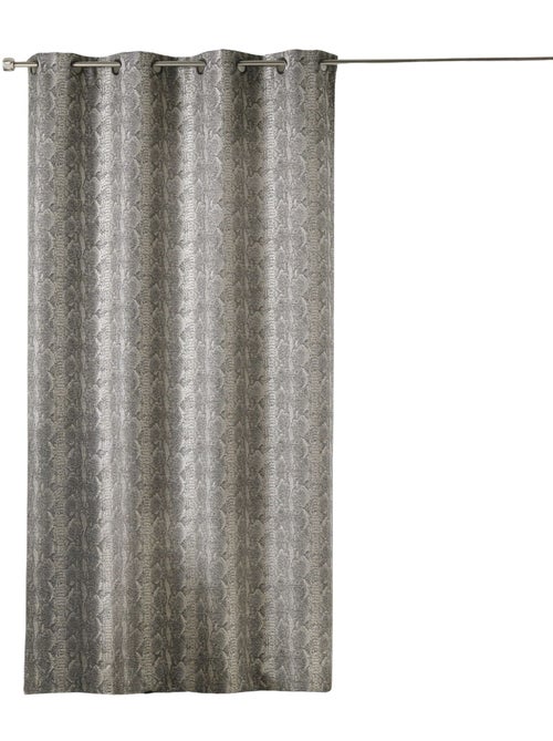 Cortina grossa em jacquard com padrão de cobra - Kiabi