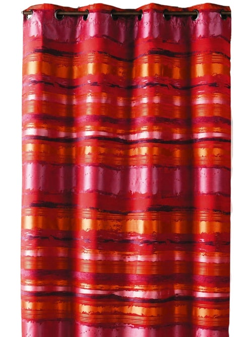 Cortina jacquard colorida às riscas - Kiabi Cortina jacquard colorida às riscas - Kiabi