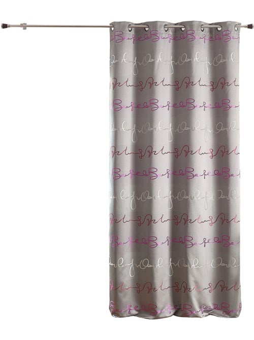 Cortina jacquard com estampados de letras - Kiabi