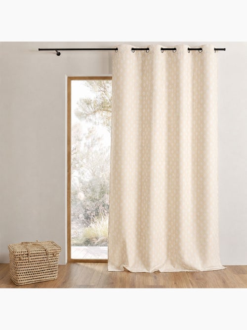 Cortina jacquard com motivos arredondados, de peso - Kiabi Cortina jacquard com motivos arredondados, de peso - Kiabi