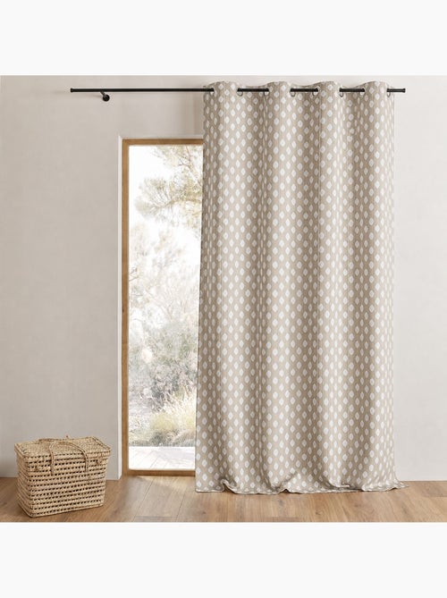 Cortina jacquard com motivos arredondados, de peso - Kiabi Cortina jacquard com motivos arredondados, de peso - Kiabi