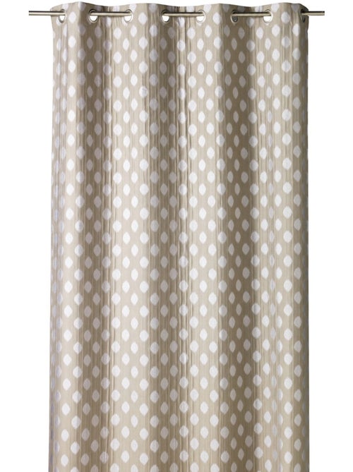 Cortina jacquard com motivos arredondados, de peso - Kiabi Cortina jacquard com motivos arredondados, de peso - Kiabi