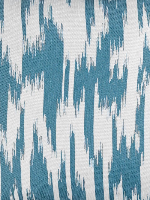 Cortina jacquard com padrão ikat em fios reciclados - Kiabi
