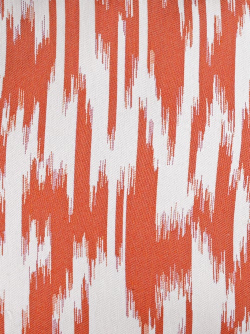 Cortina jacquard com padrão ikat em fios reciclados - Kiabi