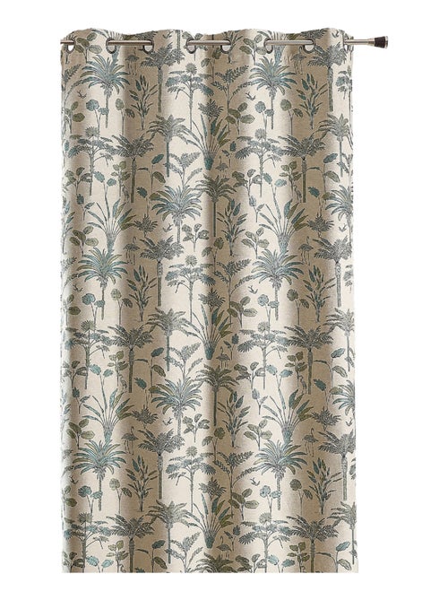Cortina jacquard de palmeiras exóticas - Kiabi