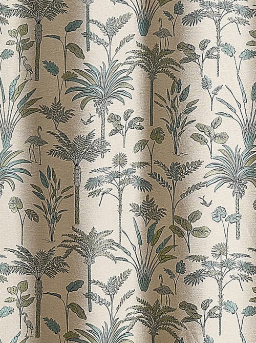 Cortina jacquard de palmeiras exóticas - Kiabi