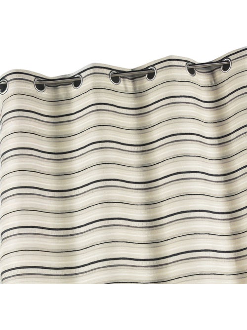 Cortina jacquard isolante com riscas finas - Kiabi Cortina jacquard isolante com riscas finas - Kiabi