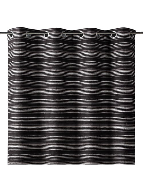 Cortina jacquard isolante com riscas finas - Kiabi Cortina jacquard isolante com riscas finas - Kiabi