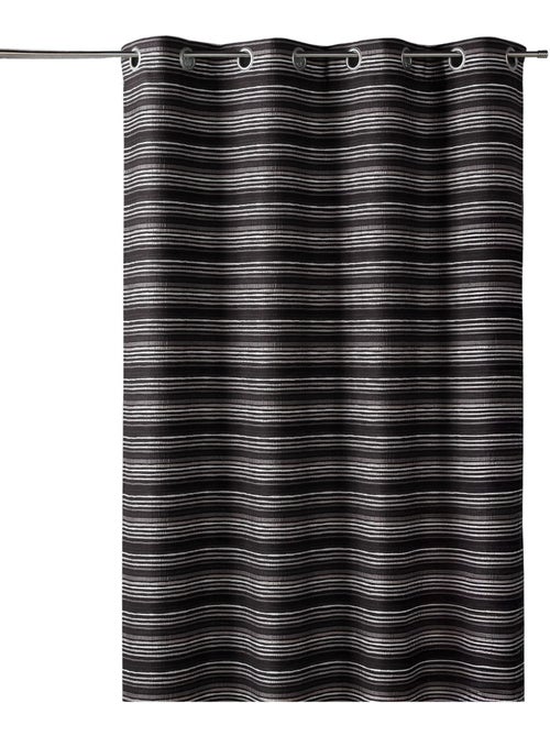 Cortina jacquard isolante com riscas finas - Kiabi Cortina jacquard isolante com riscas finas - Kiabi